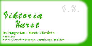 viktoria wurst business card