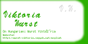 viktoria wurst business card